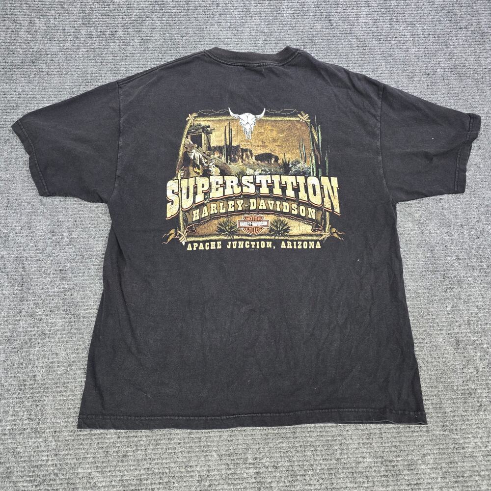 Harley Davidson T Shirt XL Superstition Apache Junction AZ 2005 USA